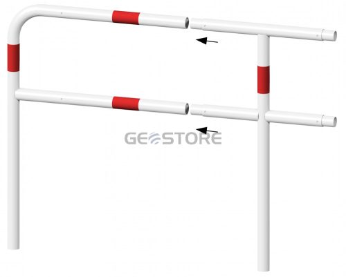 Záróoszlop - Védőkorlát rendszer acélcső Ø 48 mm