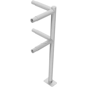   Sarokoszlop - Védőkorlát rendszer acélcső Ø 48 mm - talppal