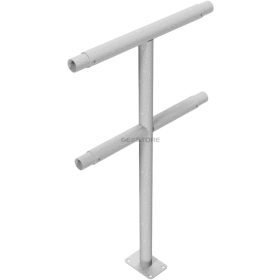   Középső oszlop - Védőkorlát rendszer acélcső Ø 48 mm - talppal