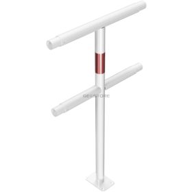   Középső oszlop porszórt-Védőkorlát rendszer Ø 48 mm - talppal