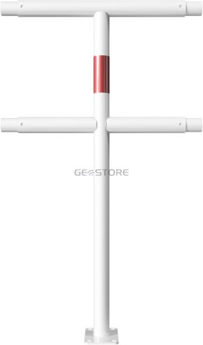 Középső oszlop porszórt-Védőkorlát rendszer Ø 48 mm - talppal