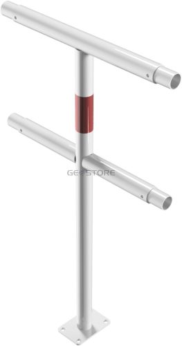 Középső oszlop porszórt-Védőkorlát rendszer Ø 48 mm - talppal