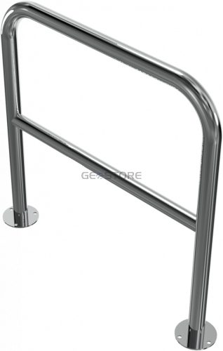 Rozsdamentes hajlított acél csőkorlát Ø 48 mm - talppal