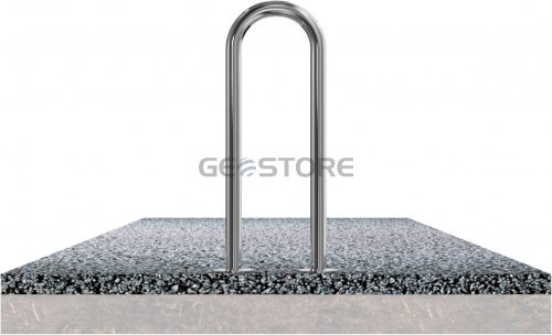 Stainless steel universal hoop Ø 48 mm without cross bar for casting in concrete