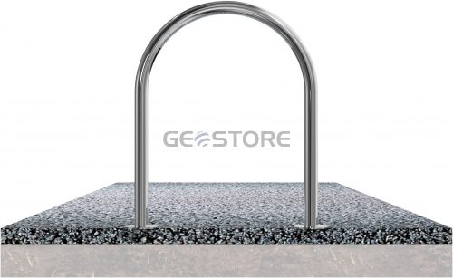 Stainless steel round hoop Ø 48 mm without cross bar for plugging down