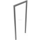 Stainless steel bicycle lean-on hoop Ø 48 mm for casting in concrete