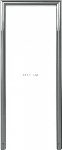 Rozsdamentes acél kerékpártámasz - szögletes - Ø 48 mm