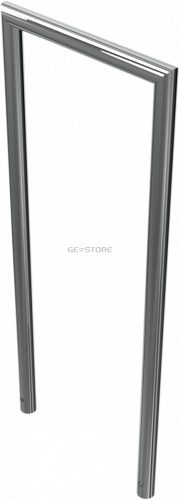 Rozsdamentes acél kerékpártámasz - szögletes - Ø 48 mm