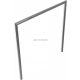 Stainless steel bicycle lean-on hoop Ø 48 mm for casting in concrete