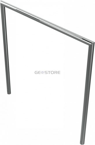 Rozsdamentes acél kerékpártámasz - szögletes - Ø 48 mm