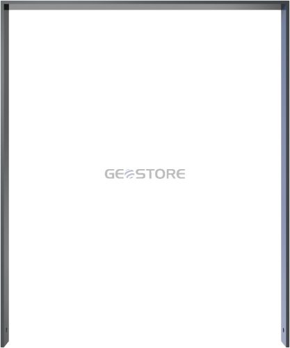 Lean-on hoop of flat bar steel 80 x 12 mm