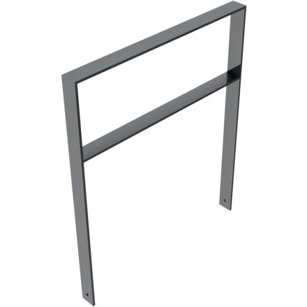 Lean-on hoop of flat bar steel 80 x 12 mm