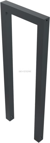 Lean-on hoop made of steel tube Square tube 60 x 60 mm