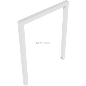 Lean-on hoop made of steel tube Square tube 60 x 60 mm