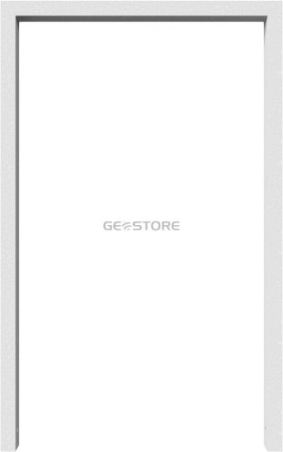 Lean-on hoop made of steel tube Square tube, 60 x 40 mm