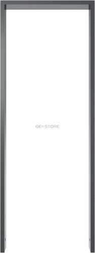 Lean-on hoop made of steel tube Square tube, 80 x 20 mm