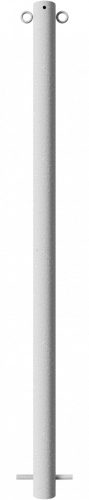 Barrier posts Steel tube Ø 60 x 2.5 mm stationary for casting in concrete