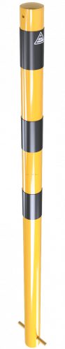 Korlátoszlop Ø60 x 2,5 mm sárga / fekete