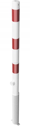 Korlátoszlop kivehető Ø60 x 2,5 mm - háromszög zárral