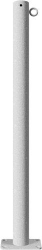 Barrier posts Steel tube Ø 60 x 2,5 mm stationary to be fixed by plugs