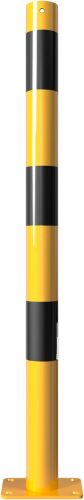 Korlátoszlop talppal Ø60 x 2,5 mm sárga / fekete