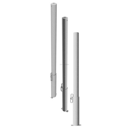 Korlátoszlop kivehető Ø60 x 2,5 mm - lakattal zárható