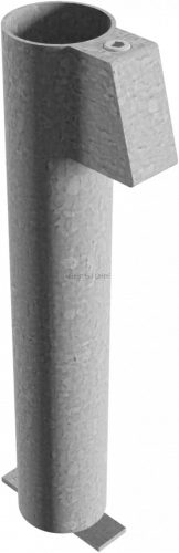 Tartóhüvely rögzítő szerkezettel oszlopokhoz 