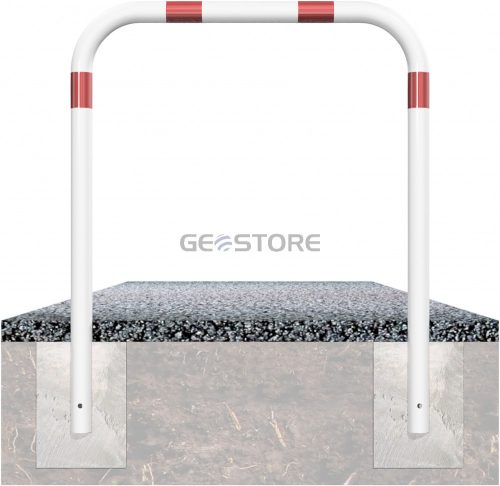 Hoop of steel tube Ø 60 x 2,5 mm without cross bar for casting in concrete