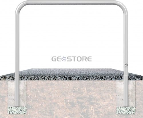 Access barriers removable and revolving with triangular locking mechanism without quarter-bent bar