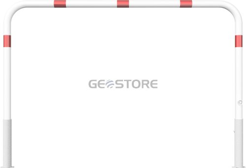 Access barriers removable and revolving with triangular locking mechanism without quarter-bent bar