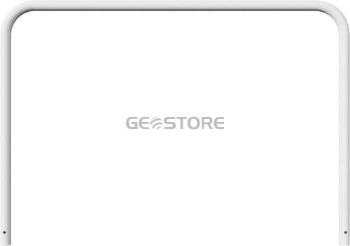 Hoop of steel tube Ø 60 x 2,5 mm without cross bar for casting in concrete