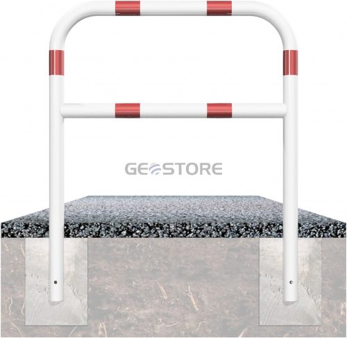 Hoop of steel tube Ø 60 x 2,5 mm with cross bar for casting in concrete