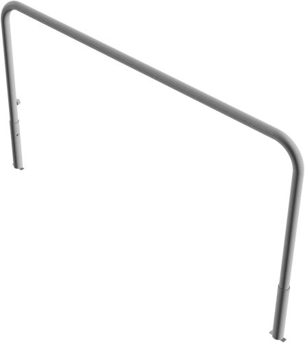 Access barriers removable and revolving with triangular locking mechanism without quarter-bent bar