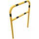 Hoop of steel tube yellow / black with cross bar - Ø 60 mm