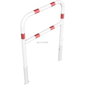   Access barriers removable and revolving with triangular locking mechanism with quarter-bend bar