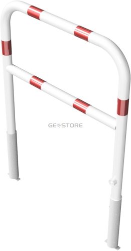 Access barriers removable and revolving with triangular locking mechanism with quarter-bend bar