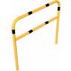 Hoop of steel tube yellow / black with cross bar - Ø 60 mm
