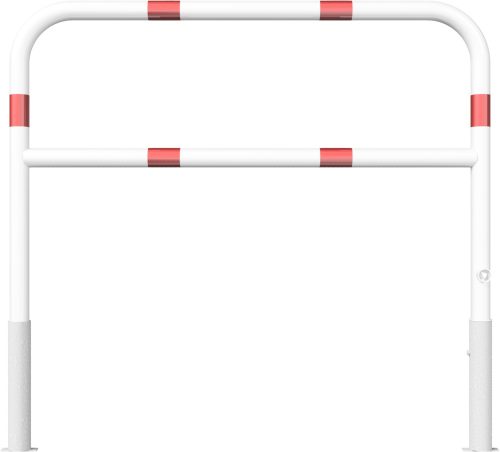 Access barriers removable and revolving with triangular locking mechanism with quarter-bend bar