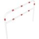 Hoop of steel tube Ø 60 x 2,5 mm with cross bar for casting in concrete