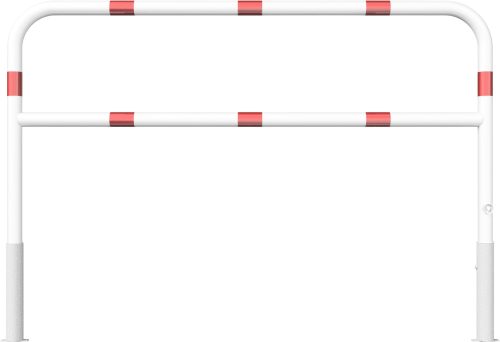 Access barriers removable and revolving with triangular locking mechanism with quarter-bend bar