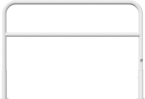 Access barriers removable and revolving with triangular locking mechanism with quarter-bend bar
