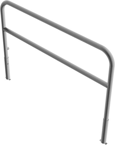 Access barriers removable and revolving with triangular locking mechanism with quarter-bend bar