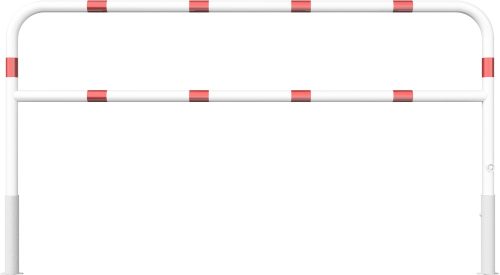 Access barriers removable and revolving with triangular locking mechanism with quarter-bend bar