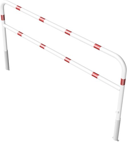 Access barriers removable and revolving with triangular locking mechanism with quarter-bend bar