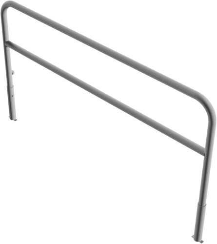 Access barriers removable and revolving with triangular locking mechanism with quarter-bend bar