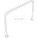 Hoop of steel tube Ø 60 x 2,5 mm without cross bar to be fixed by plugs