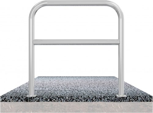 Hoop of steel tube Ø 60 x 2,5 mm with cross bar to be fixed by plugs