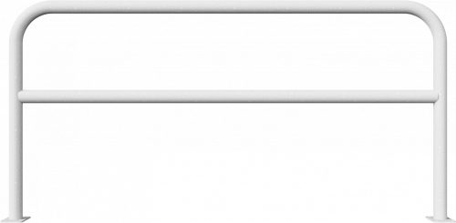 Hoop of steel tube Ø 60 x 2,5 mm with cross bar to be fixed by plugs