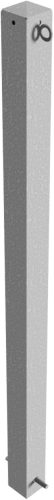 Barrier posts Steel tube 70 x 70 mm stationary, for casting in concrete