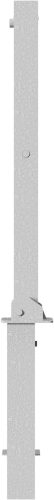 Barrier posts Steel tube 70 x 70 mm foldable and removable